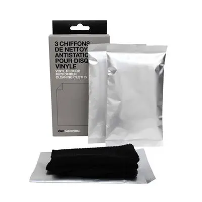 3 chiffons de nettoyage pour disques vinyle