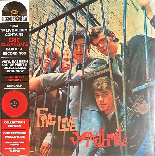 5 Live Yardbirds Vinyle Rouge