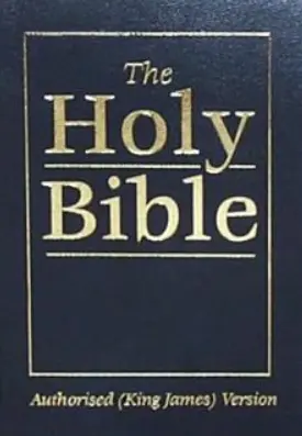 Anglais, Bible King James Version, KJV, Pf Royal Ruby, broché Souple, Bleu.