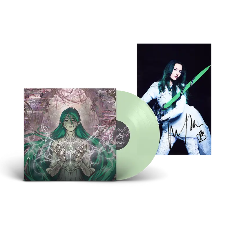 Au/Ra - Heartcore - Vinyle Phosphorescent + Print dédicacé