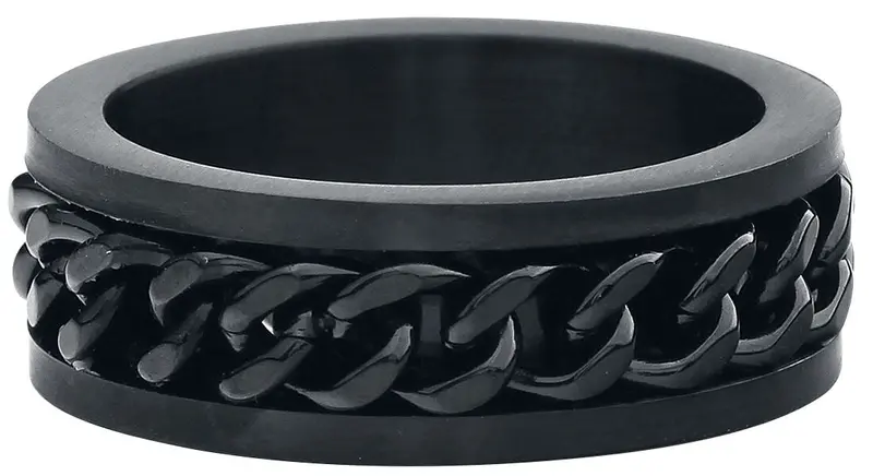 Bague de etNox hard and heavy - Maille D'Acier - pour Unisexe - noir