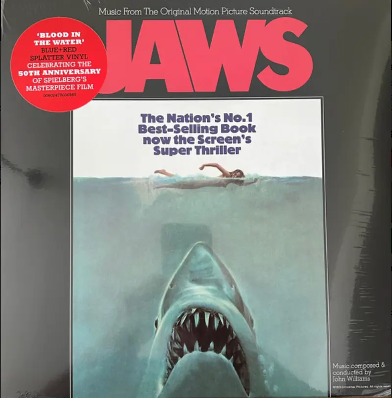 Bande originale | Jaws - Vinyle bleu et éclaboussure rouge
