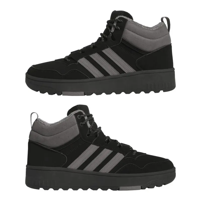 Baskets hautes de Adidas - HOOPS 4.0 MID WINTERIZED - EU411/3 à EU46 - pour Unisexe - noir