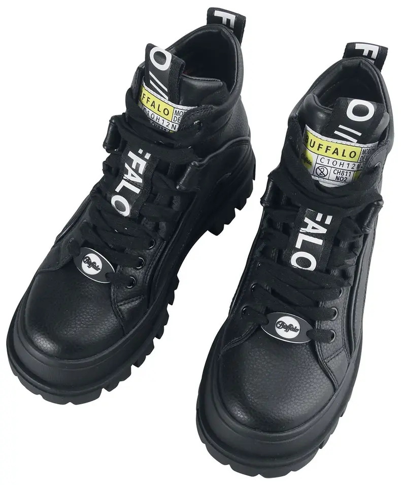 Baskets hautes de Buffalo - Aspha NC Mid - EU36 à EU41 - pour Femme - noir