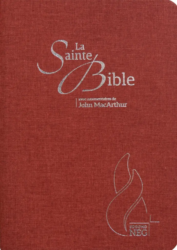 Bible d'étude Segond NEG MacArthur (Carmin)
