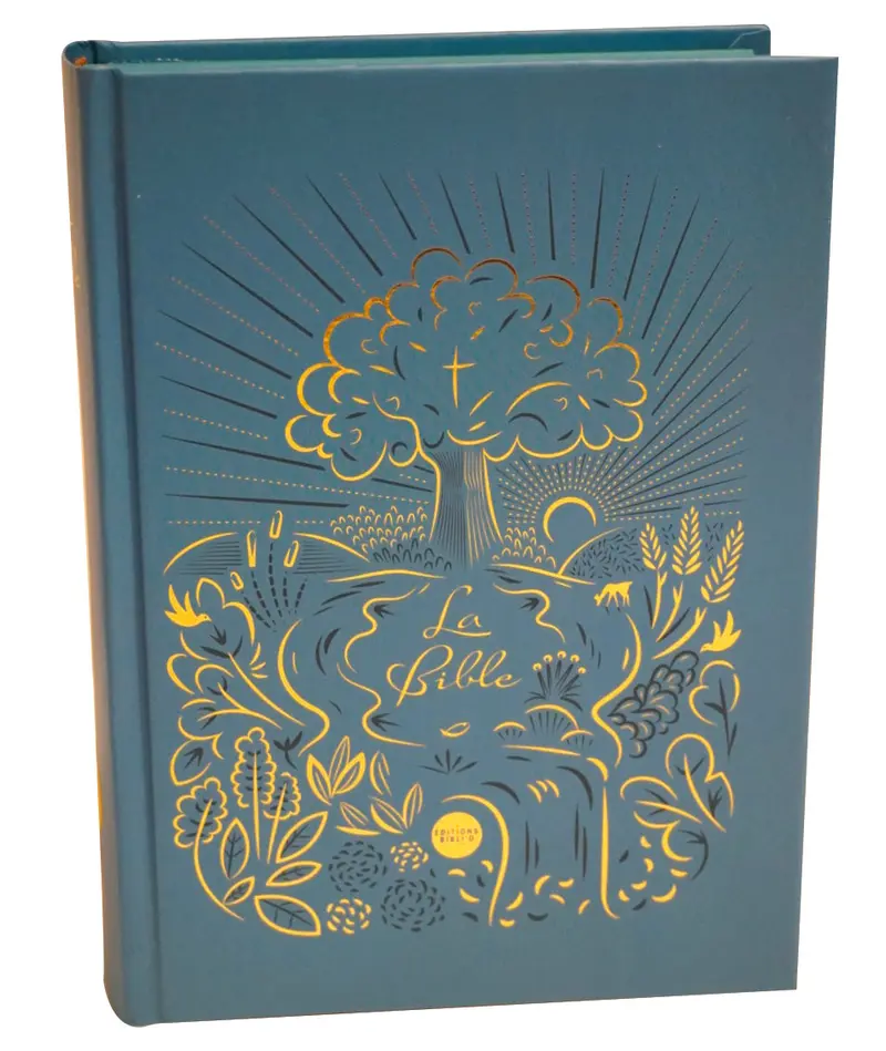 Bible nouvelle français courant (NFC) en fer à dorer avec tranches colorées