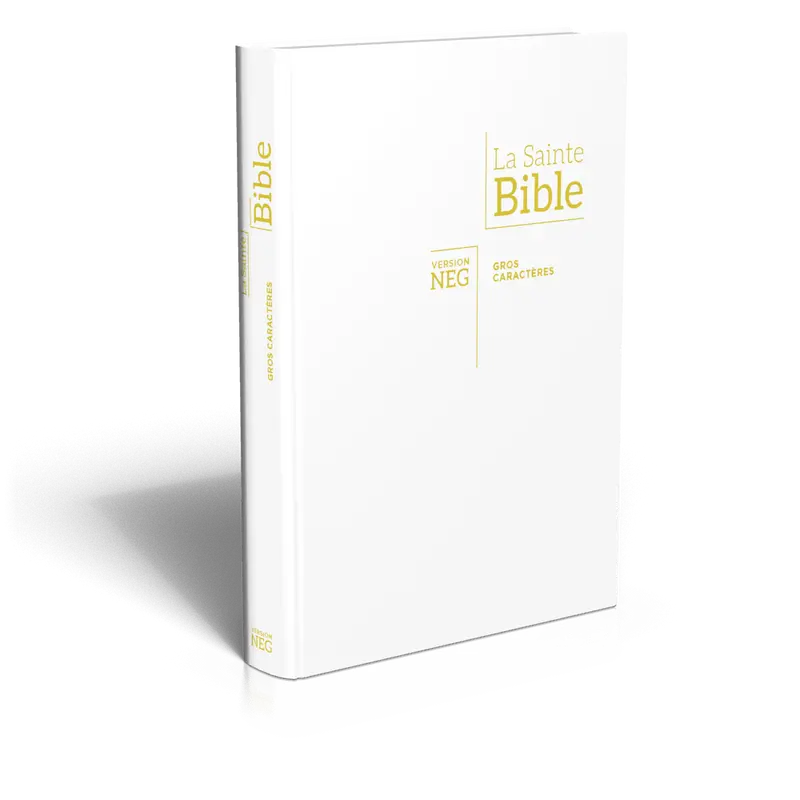 Bible Segond NEG, gros caractères, blanche