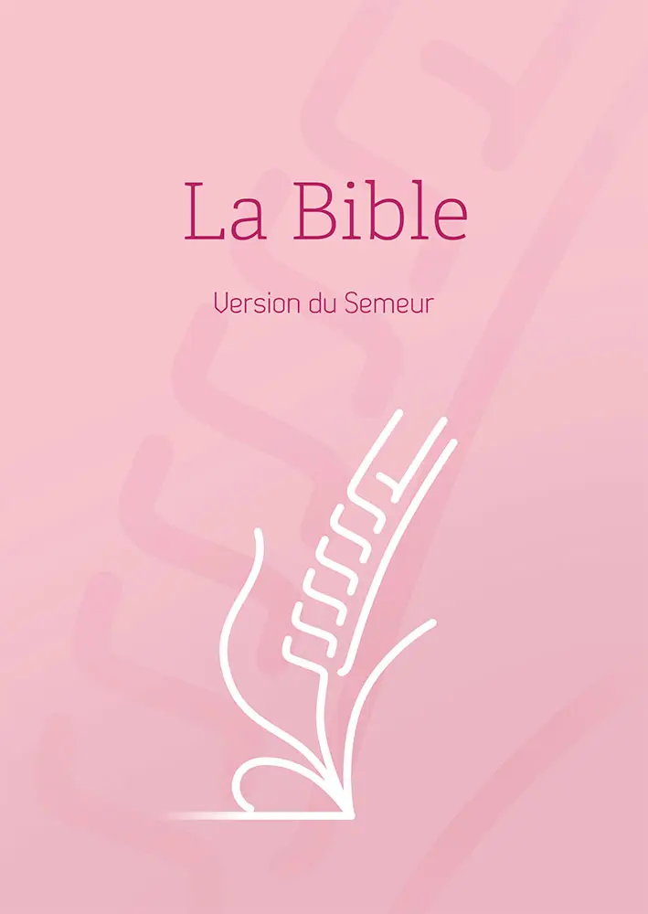 Bible, version Semeur, rigide rose, tranche blanche