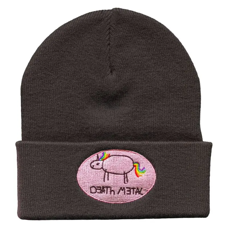 Bonnet Unicorn de Death Metal Unicorn - Licorne Death Metal - pour Unisexe - noir