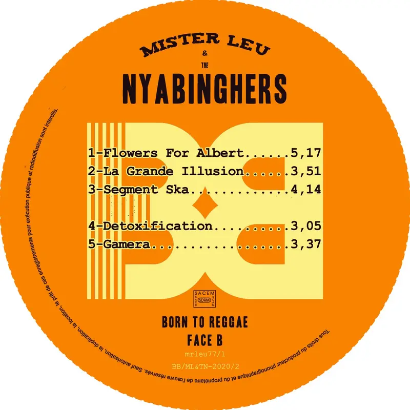 BORN TO REGGAE - MR LEU & THE NYABINGHERS (VINYLE 33T)