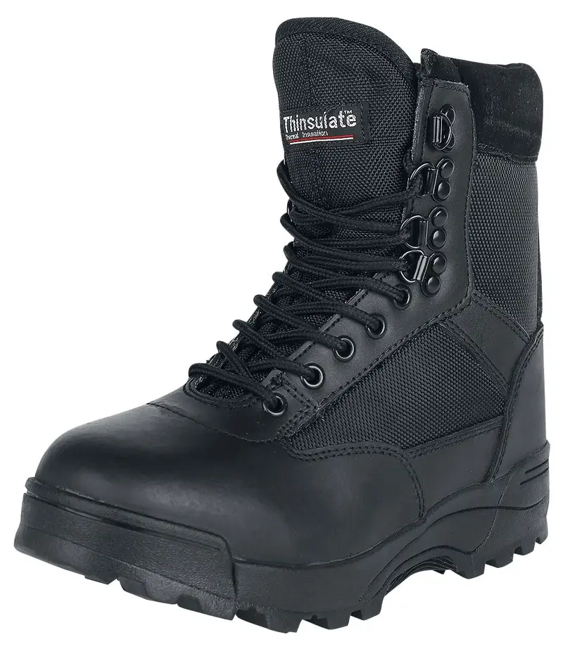 Bottes de Brandit - Zipper Tactical - EU39 à EU47 - pour Unisexe - noir