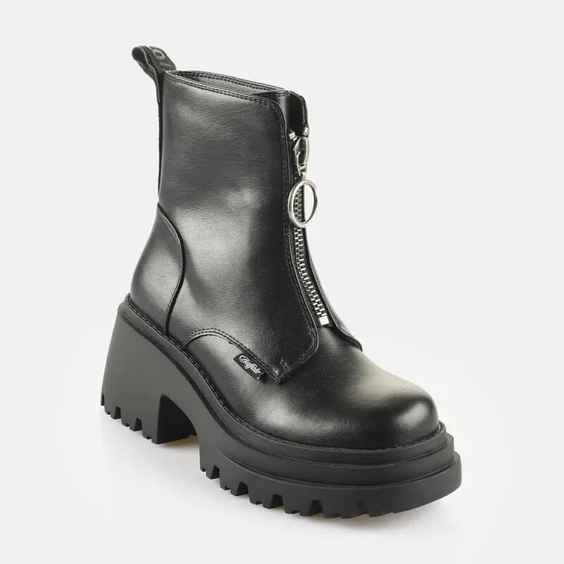 Bottes de Buffalo - BRAVR ZIP - EU36 à EU41 - pour Femme - noir