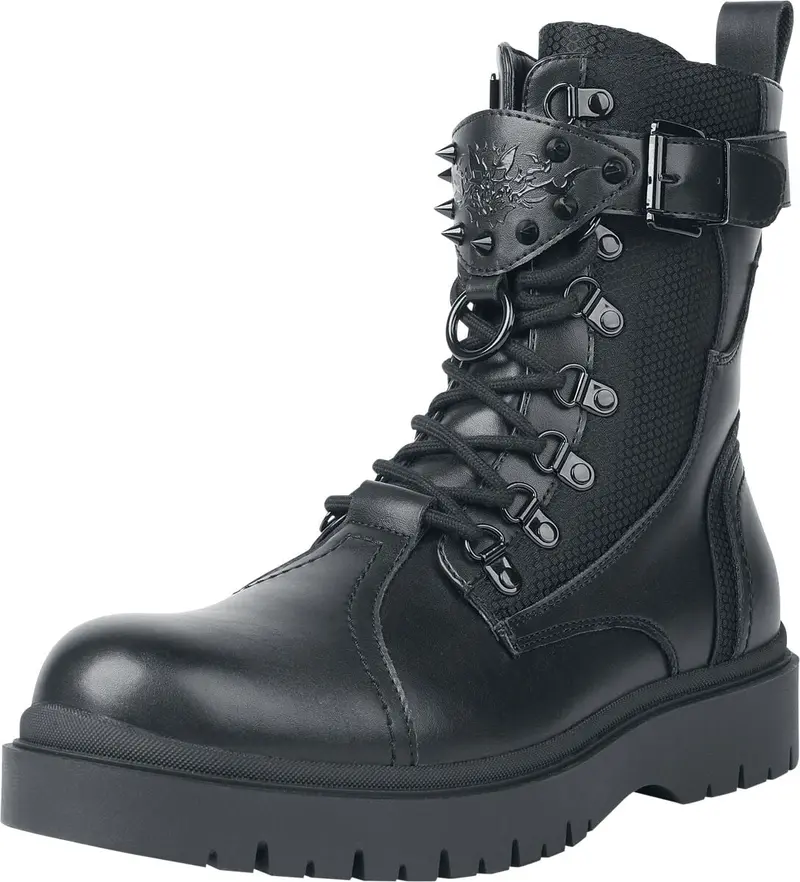 Bottes Gothic de Black Blood by Gothicana - Bloodsworn to Tepes - EU39 à EU46 - pour Homme - noir