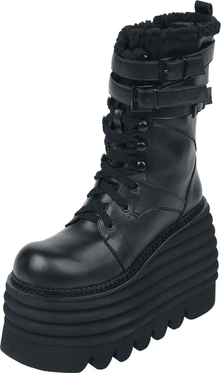 Bottes Gothic de KIHILIST by KILLSTAR - Endless Boots - EU36 à EU42 - pour Femme - noir