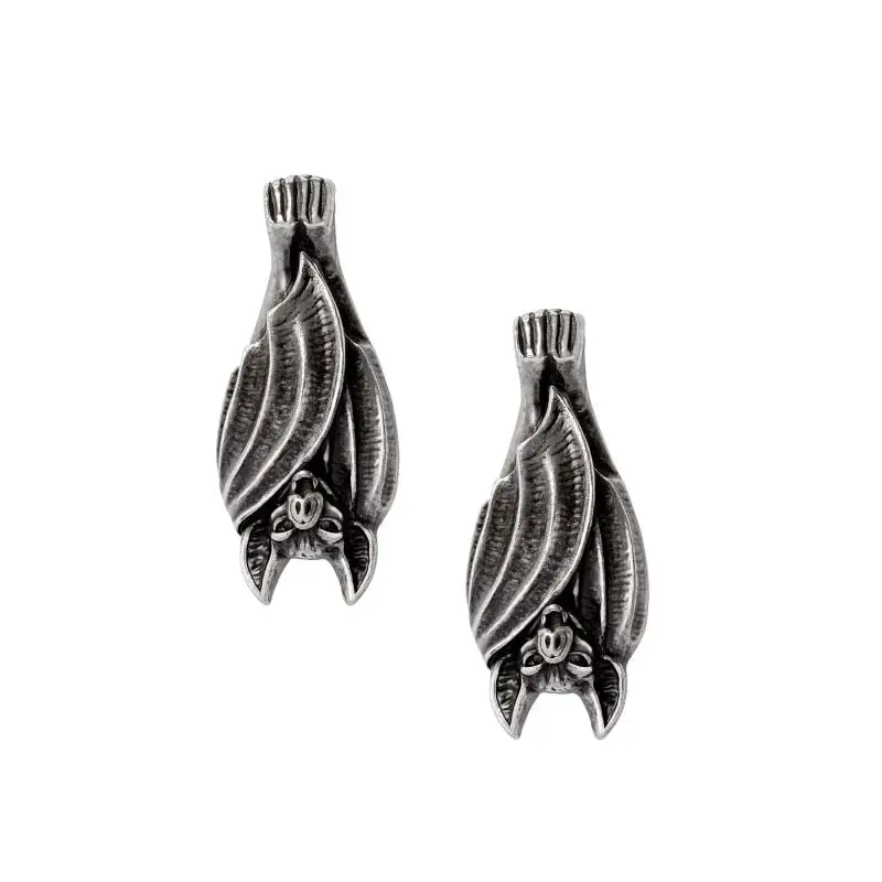 Boucles d'oreilles Gothic de Alchemy Gothic - Before Dusk - pour Femme - couleur argent