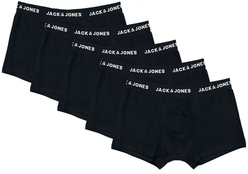 Boxer de Jack & Jones - CALEÇONS JACHUEY - LOT DE 5 - S à XXL - pour Homme - noir