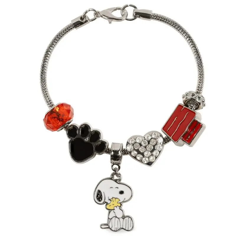 Bracelet de Snoopy - pour Unisexe - couleur argent