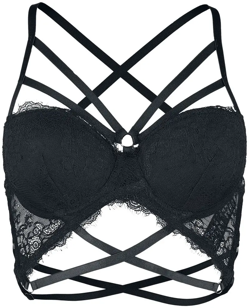 Brassière de Grey Velvet - Soutien-Gorge - M à XXL - pour Femme - noir