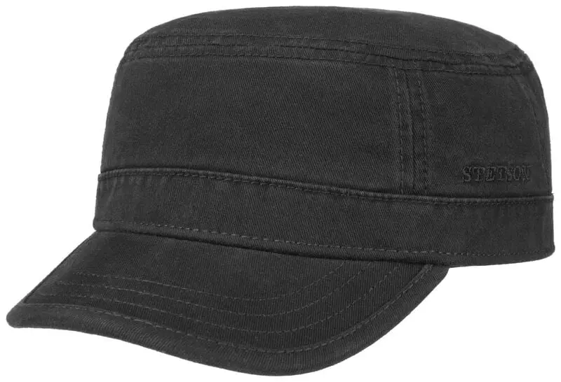Casquette de Stetson - Army Cap Cotton - pour Unisexe - noir
