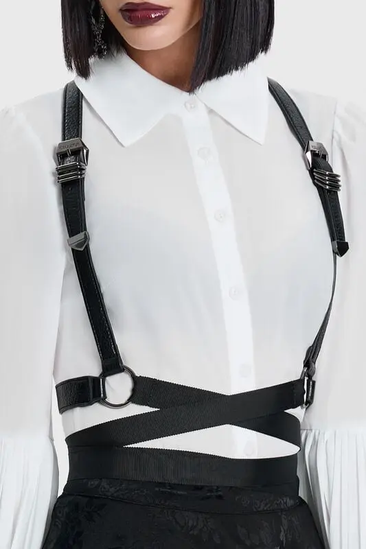 Ceinture Gothic de Killstar - Cercueil - pour Femme - noir