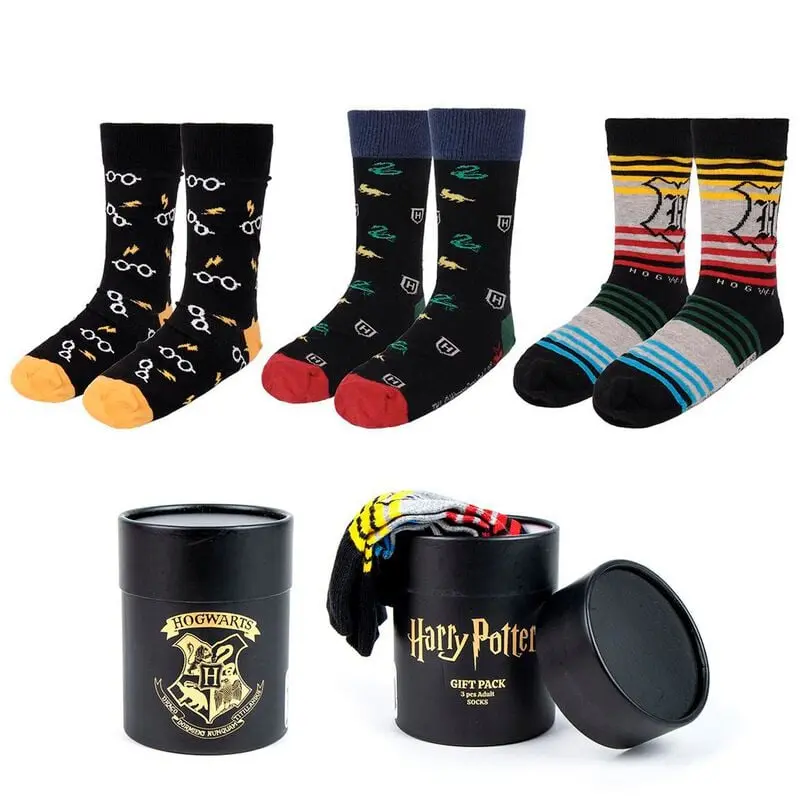 Chaussettes de Harry Potter - Harry Potter (Lot de 3) - Standard - pour Unisexe - multicolore