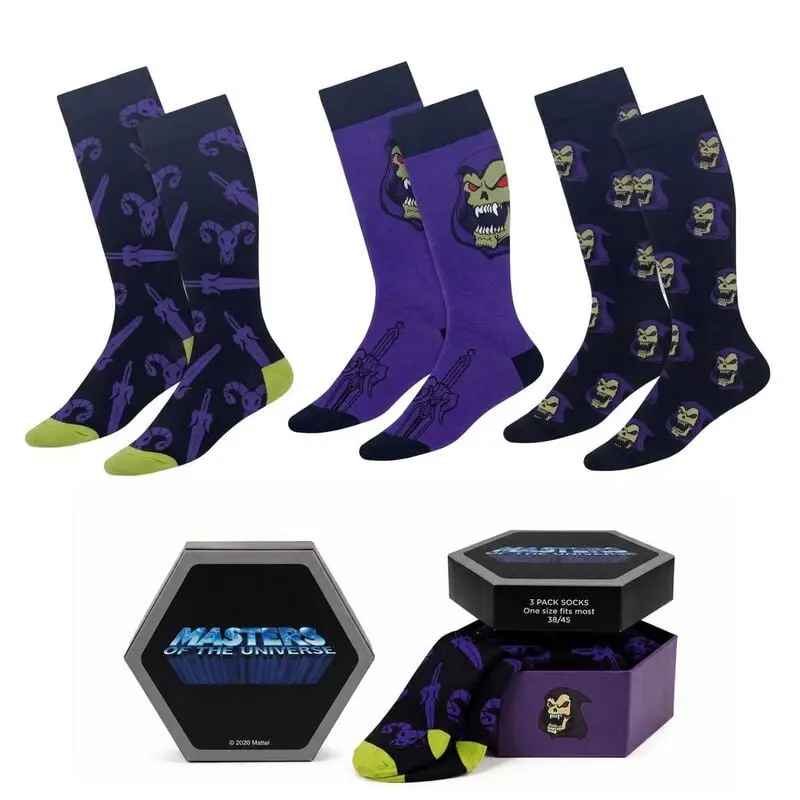 Chaussettes  de Masters Of The Universe - Skeletor (Lot de 3) - one size - pour Unisexe - multicolore
