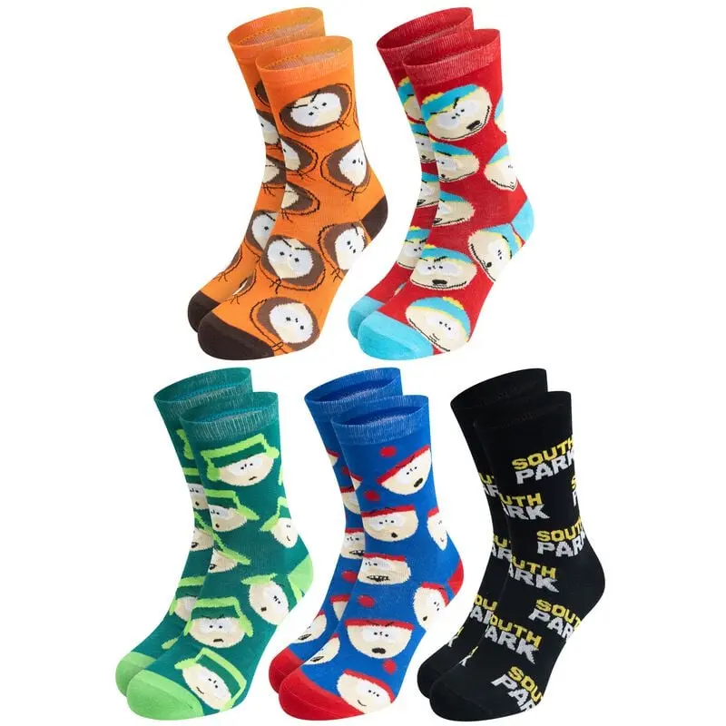 Chaussettes de South Park - South Park - Chaussettes (Lot de 5 paires) - EU 40-45 - pour Homme - multicolore