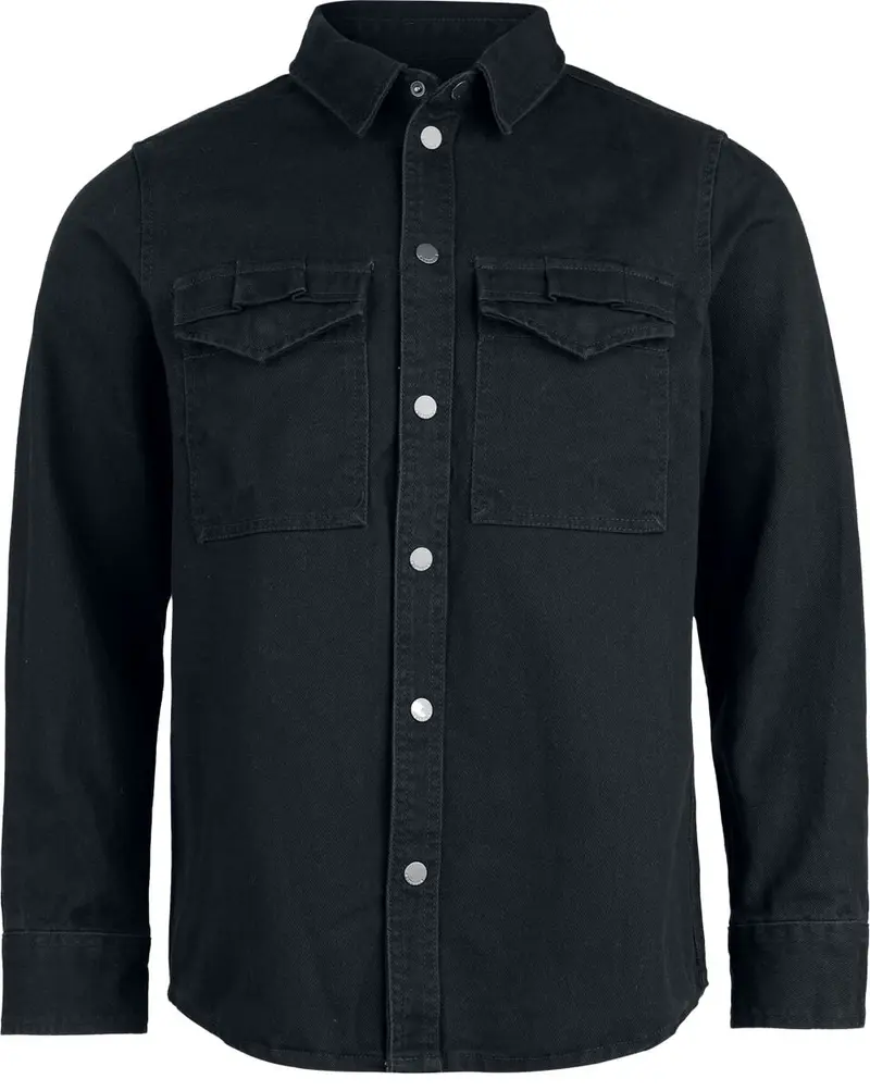 Chemise manches longues de Brandit - Heavy Twill Shirt - S à XXL - pour Homme - noir