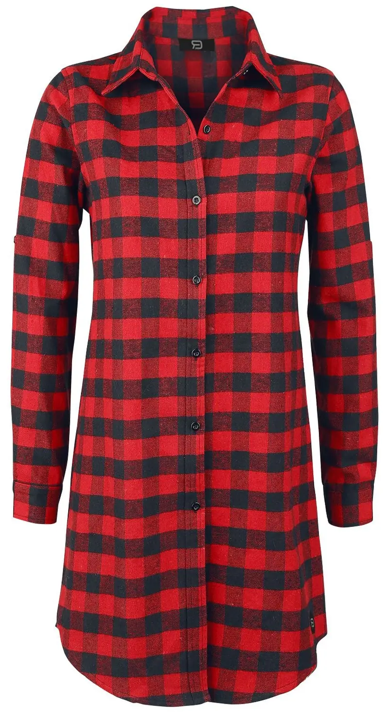 Chemise manches longues de RED by EMP - Cowgirls Don't Cry - S à XL - pour Femme - rouge/noir
