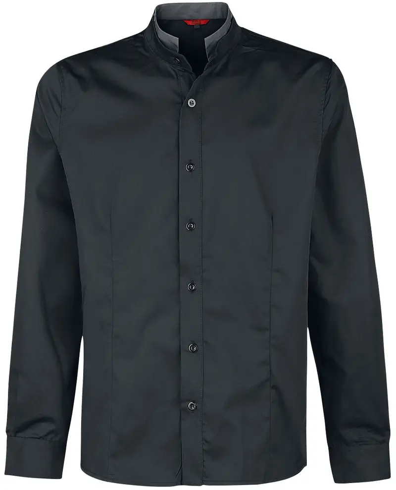 Chemise manches longues Gothic de Banned Alternative - Chemise Double Col - S à XXL - pour Homme - noir