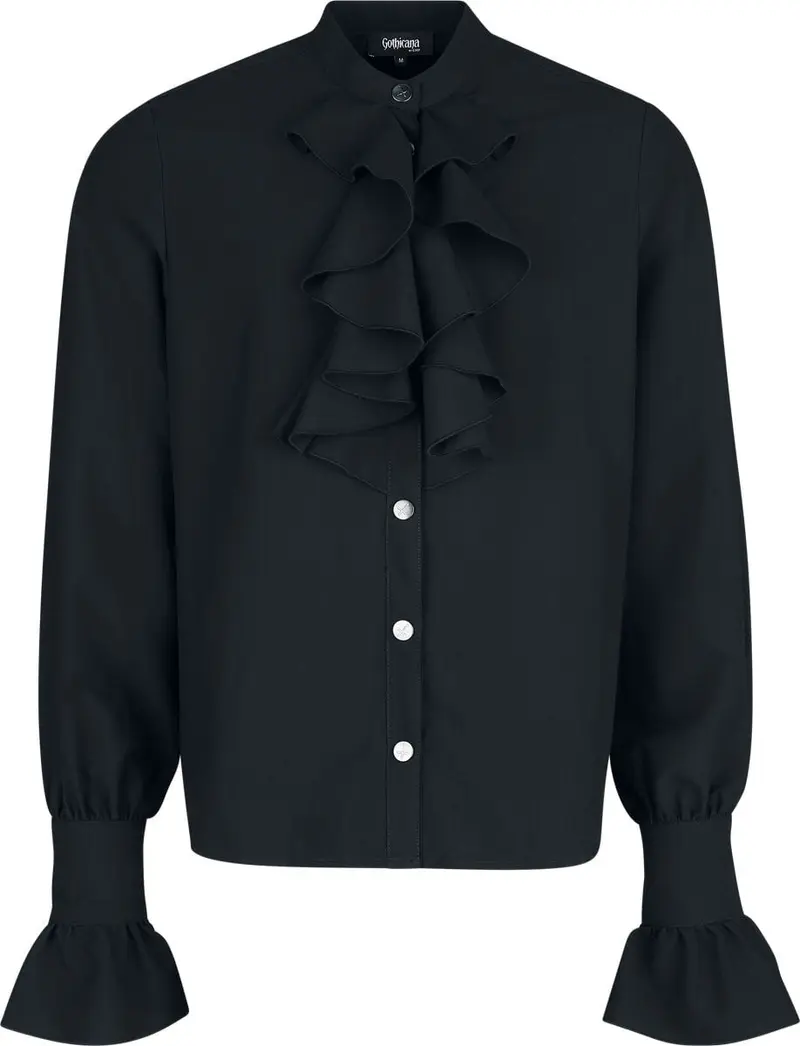 Chemise manches longues Gothic de Gothicana by EMP - Countess Bathory - S à XXL - pour Homme - noir
