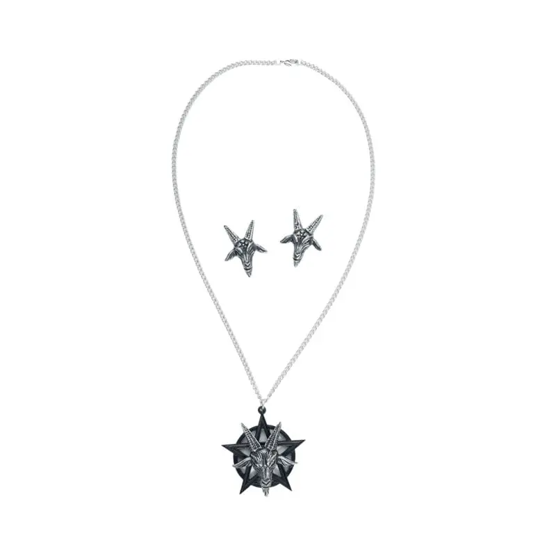 Collier Gothic de Alchemy Gothic - Baphomet - Package - pour Unisexe - noir