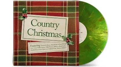 Country Christmas Vinyle Vert