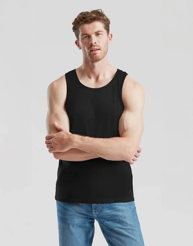 Débardeur de Fruit Of The Loom - VALUEWEIGHT ATHLETIC VEST - S à XXL - pour Homme - noir