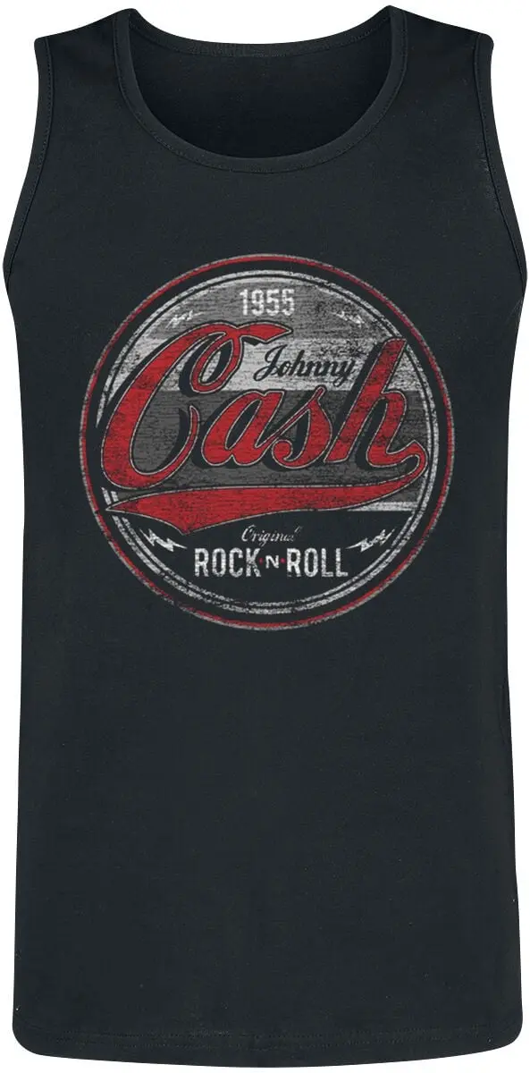 Débardeur de Johnny Cash - Rock And Roll - S à 3XL - pour Homme - noir