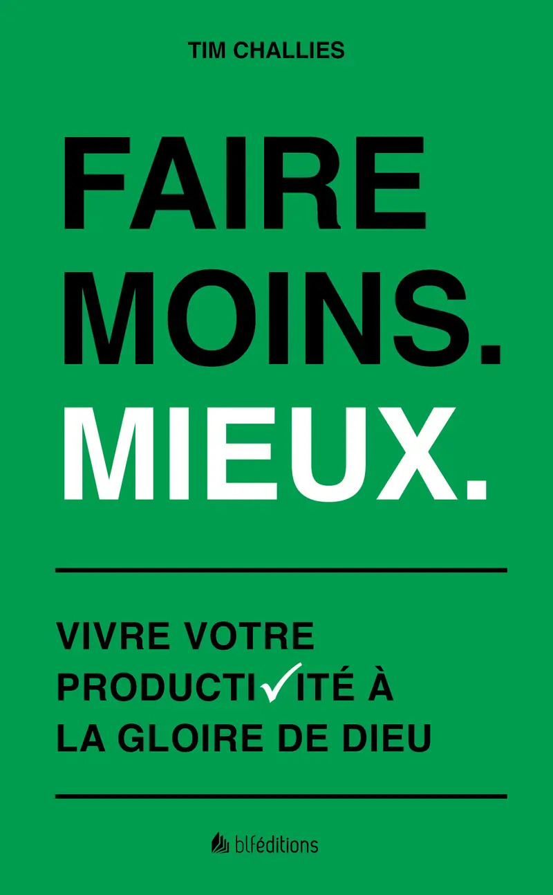 Ebook - Faire moins. Mieux.