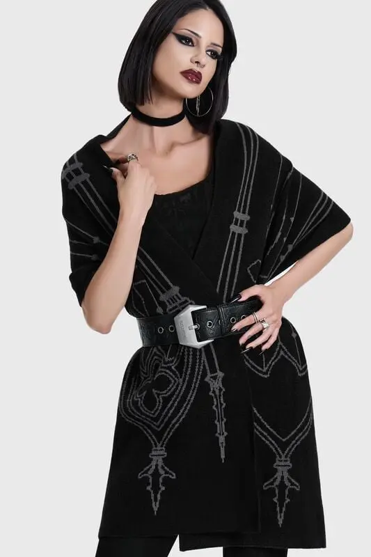 Écharpe Gothic de Killstar - CATHEDRA SPIRES SCARF - pour Femme - noir