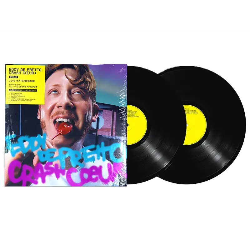 Eddy De Pretto - "Crash cœur+" Double Vinyle (réédition)