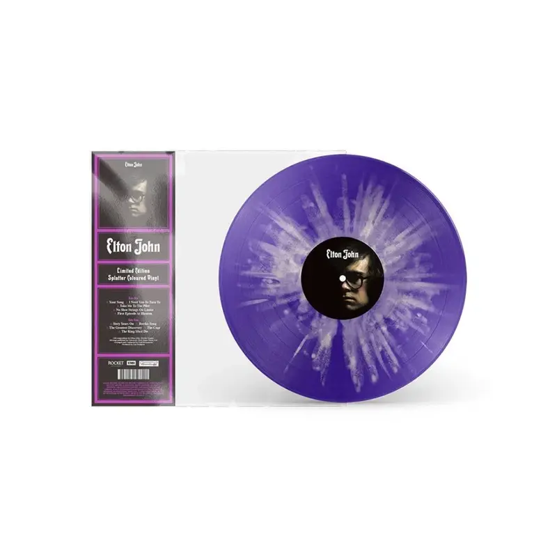 Elton John - Album Eponyme - Édition Limitée Vinyle Violet avec éclaboussures couleur crème