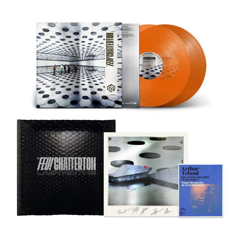 Feu! Chatterton - Labyrinthe - Pack Vinyle Édition Argentée (inclus une lithographie dédicacée)