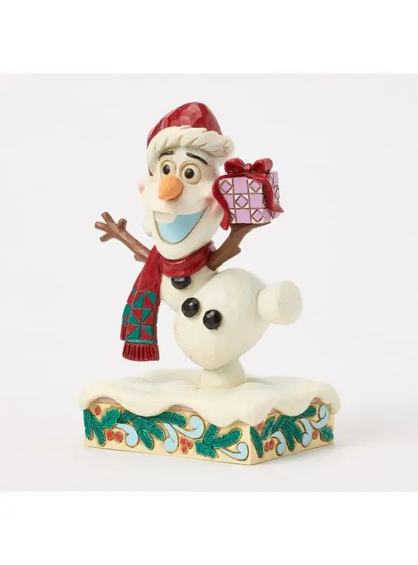 Figurine de collection Disney de La Reine des Neiges - Olaf - Festive Frost - pour Indifférent - multicolore