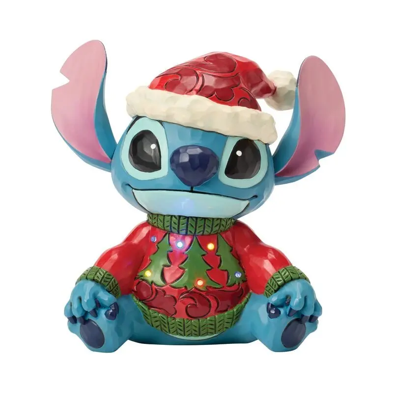 Figurine de collection Disney de Lilo & Stitch - Stitch de Noël (Pull LED) - pour Indifférent - multicolore