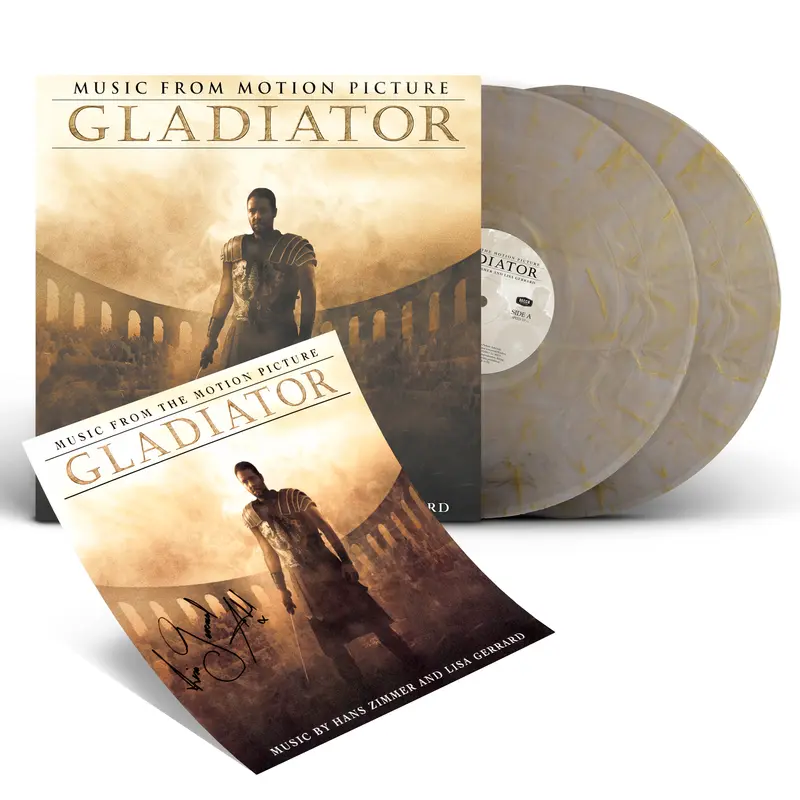 Hans Zimmer - Gladiator - Double vinyle marbré + Carte dédicacée