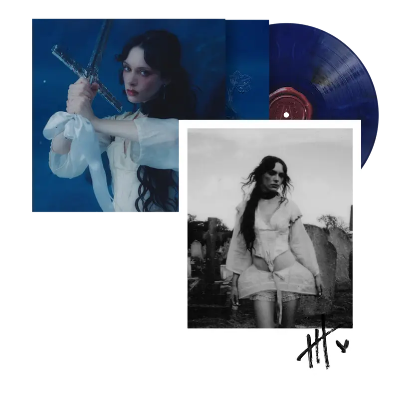 Holly Humberstone - Cruel World - Vinyle Bleu Cover Alt + Carte Dédicacée