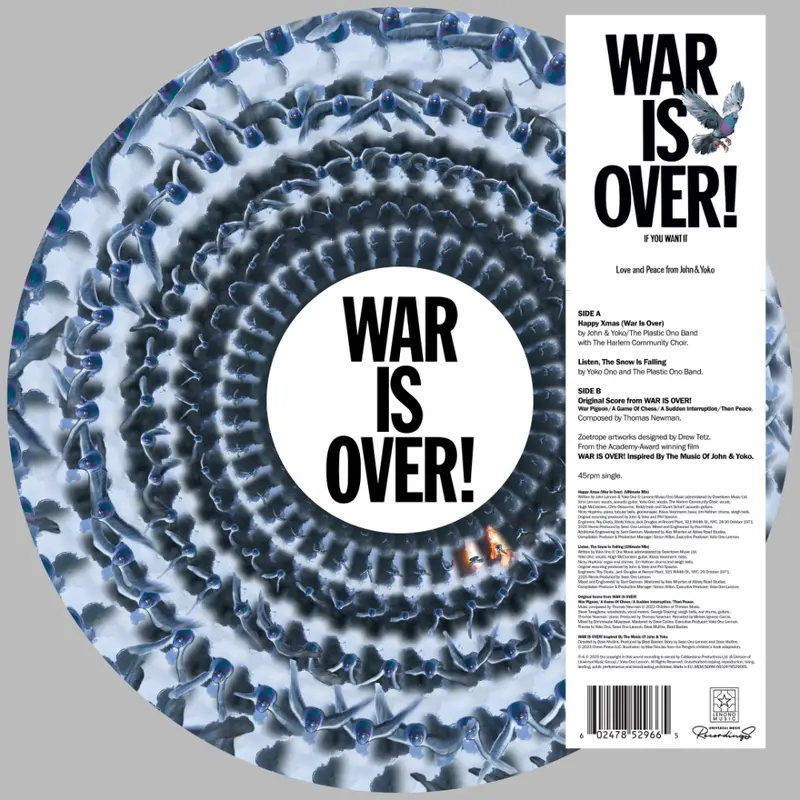 John Lennon & Yoko Ono / Thomas Newman - Happy Xmas (War Is Over) - Vinyle Zoetrope