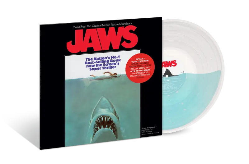 John Williams - Jaws (Music From The Original Motion Picture Soundtrack) - Vinyle liquide "Shark-Infested" Water Filled LP