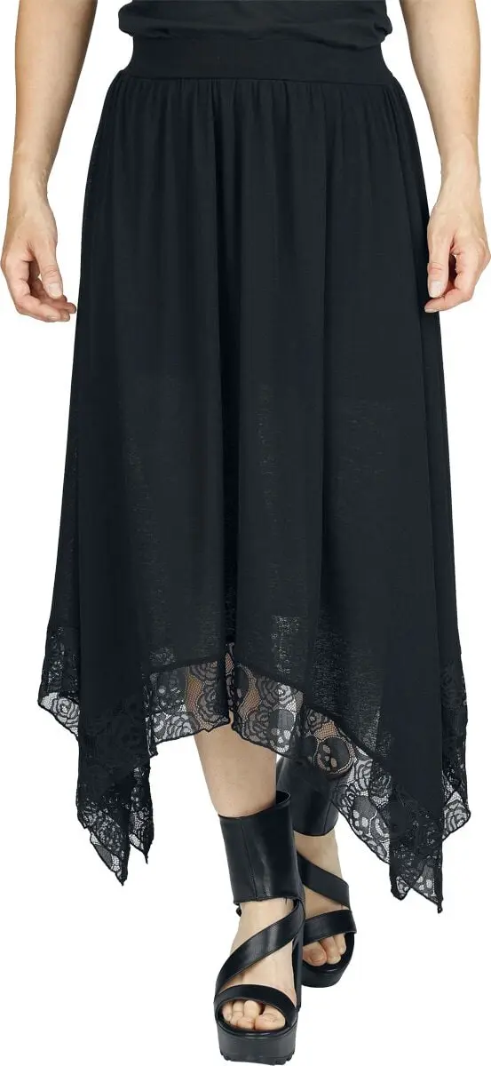 Jupe longue de Black Premium by EMP - Essential - Jupe Double Épaisseur - S à XXL - pour Femme - noir