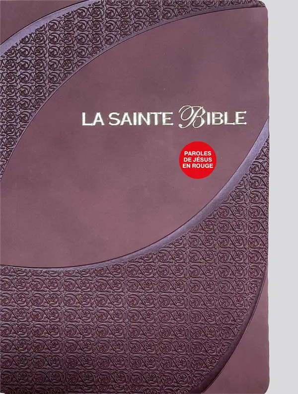 La Sainte Bible Segond 1910. Parole de Jésus en rouge (Similicuir brun avec tranche or)