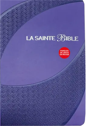 La Sainte Bible Segond 1910. Parole de Jésus en rouge (similicuir violet avec tranche argent)