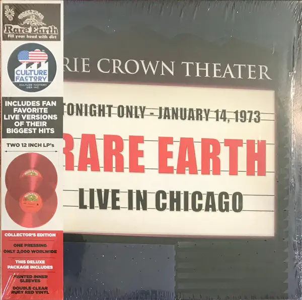 Live In Chicago Edition Limitée Vinyle Rouge